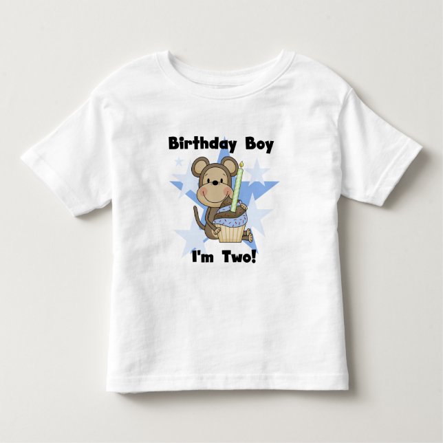 Monkey Boy 2 and Birthday Tshirts och Gifts (Framsida)