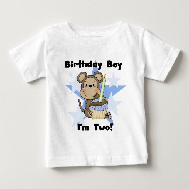 Monkey Boy 2 and Birthday Tshirts och Gifts (Framsida)