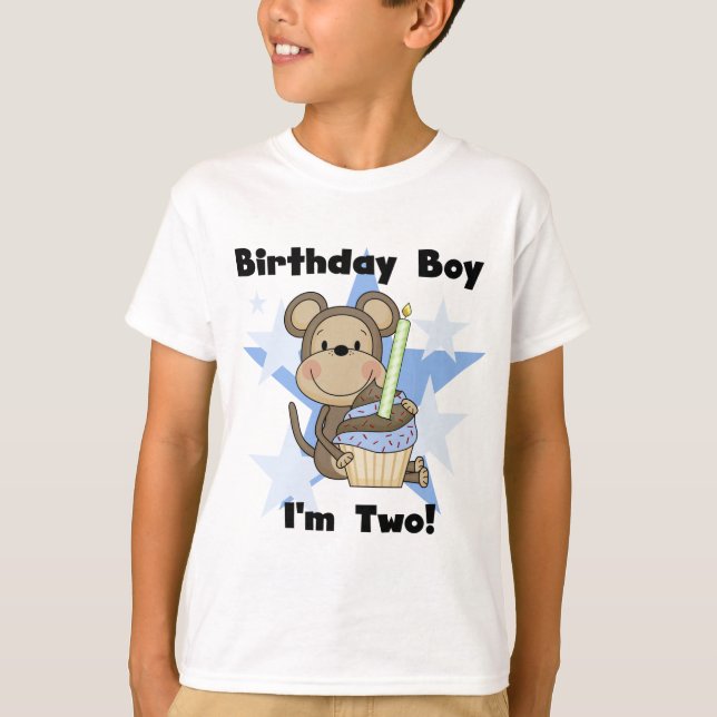 Monkey Boy 2 and Birthday Tshirts och Gifts (Framsida)