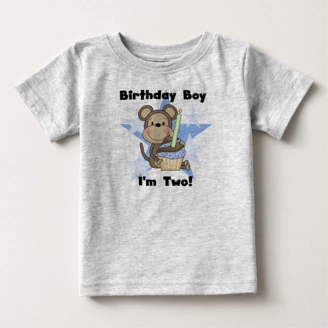 Monkey Boy 2 and Birthday Tshirts och Gifts (Framsida)