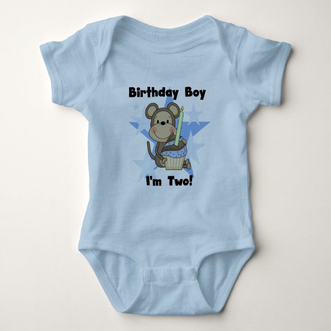 Monkey Boy 2 and Birthday Tshirts och Gifts (Framsida)