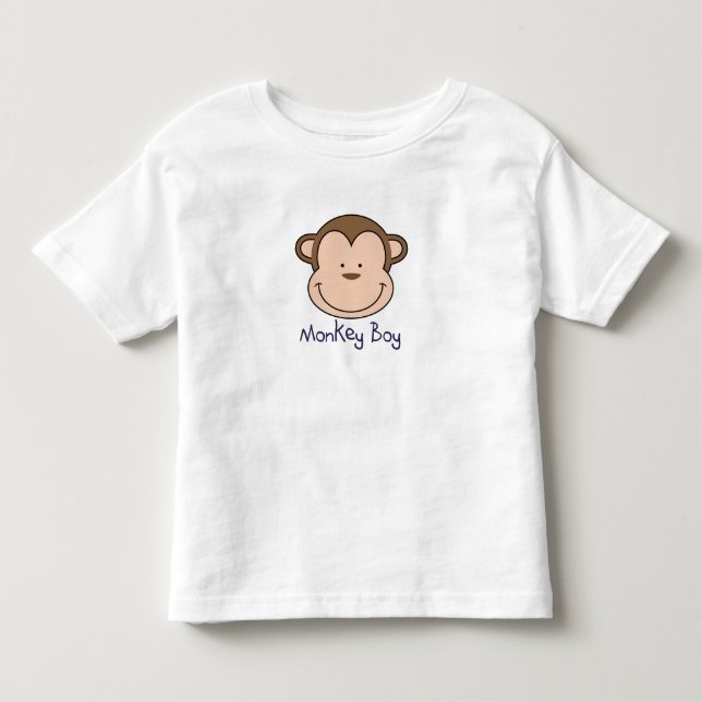 Monkey Boy T - lägg till namn! Shirt (Framsida)