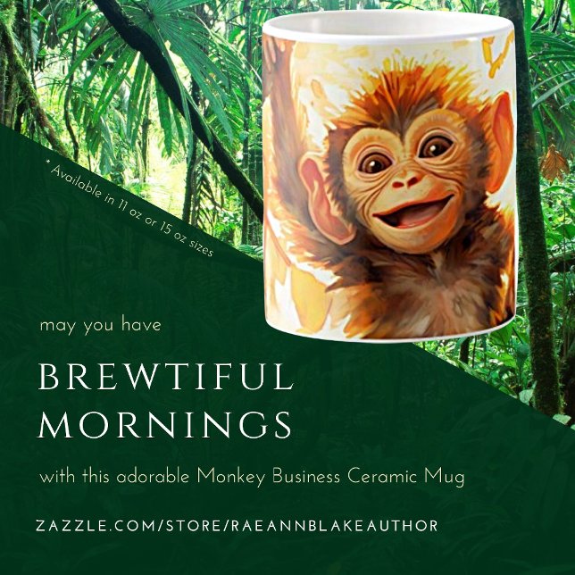 Monkey Business Ceramic Mugg (Skapare uppladdad)