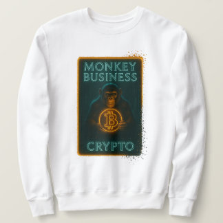Monkey Business Crypto Tröja – Bitcoin Lång Ärmad Tröja