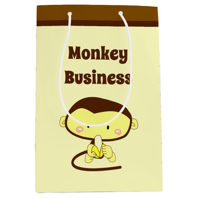 Monkey Business Funny Tecknad-design (Framsidan)