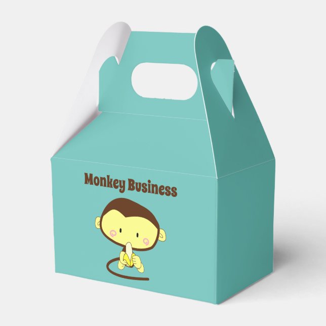 Monkey Business Funny Tecknad-design Presentaskar (Framsidan Sidan)