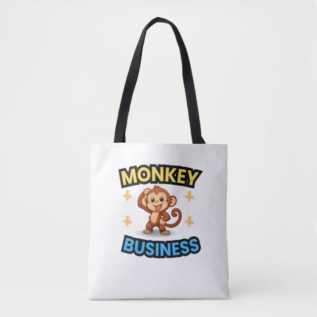 Monkey Business Funny  Tygkasse (Framsida)