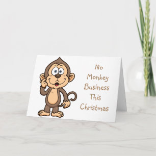 MONKEY BUSINESS-ME/DU OCH MISTLETOE CHRISTMAS HELGKORT