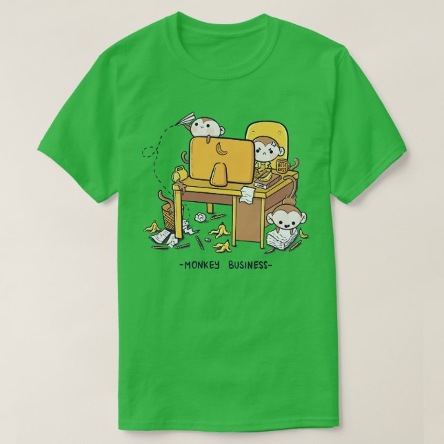 Monkey Business T Shirt (Design framsida)