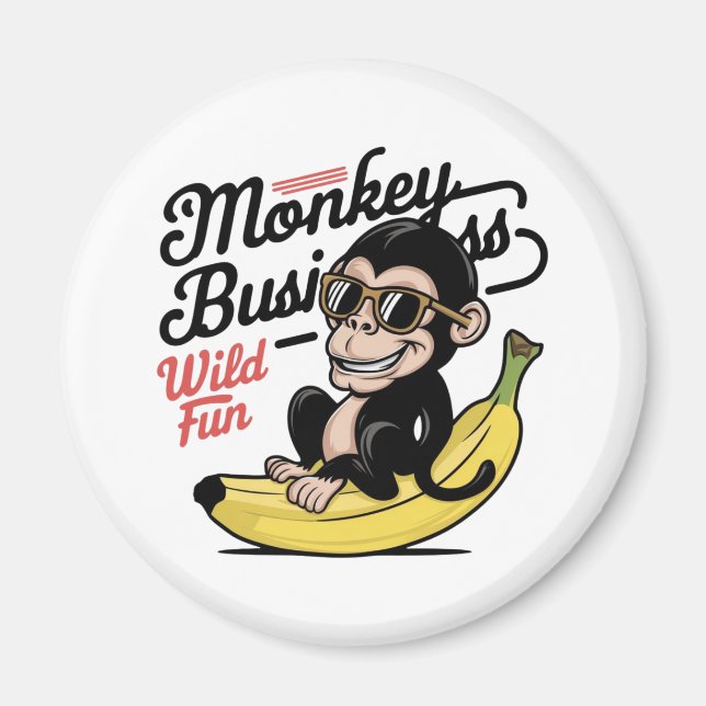 Monkey Business,Vild Roligt Magnet (Framsidan)