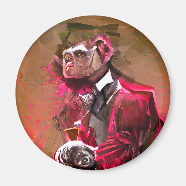 Monkey Butler Magnet (Framsidan)