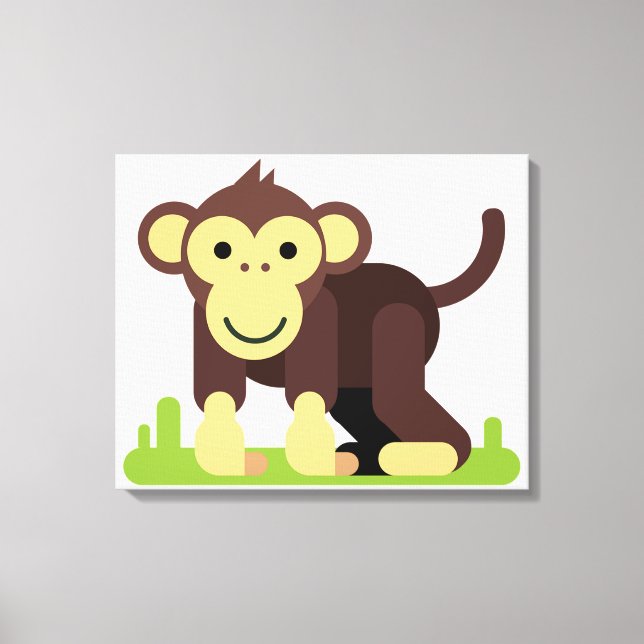 Monkey Canvastryck (Framsida)