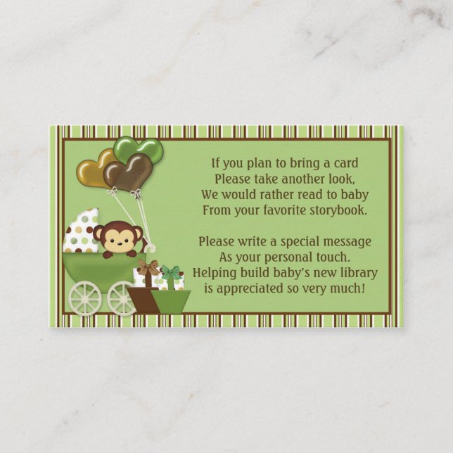 Monkey Carriage v1 Bok-begäranden i stället för et Tilläggskort (Framsida)