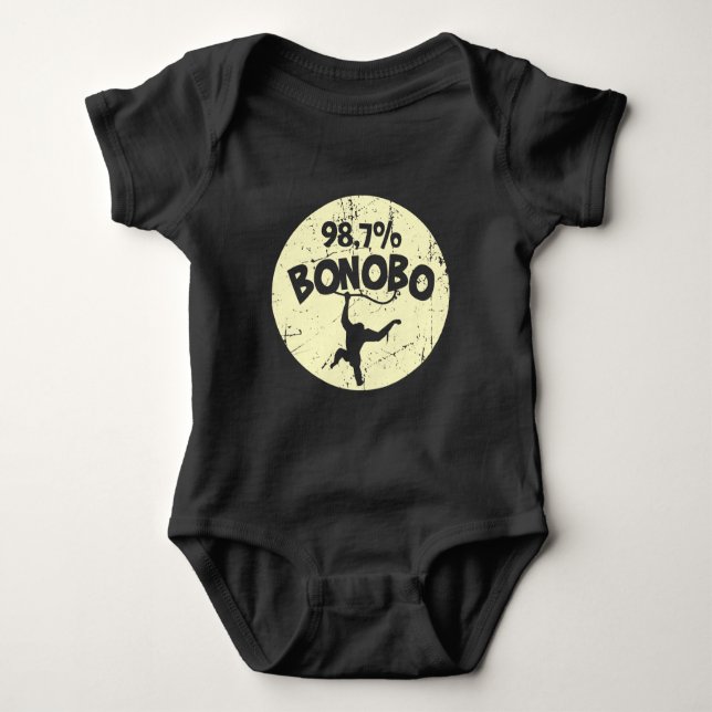 Monkey Chimpanzans Bonobo DNA T Shirt (Framsida)