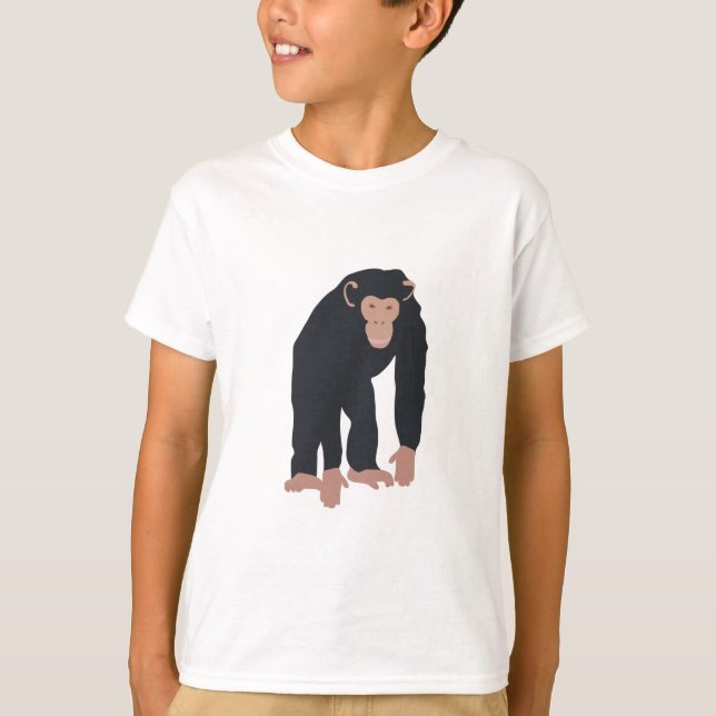 Monkey Chimpanzee T Shirt (Framsida)