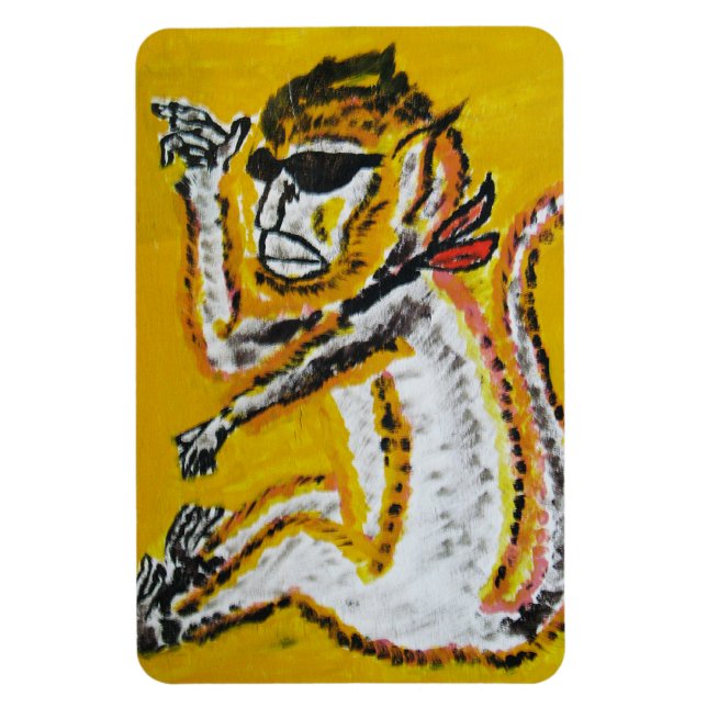 Monkey Circus Art Magnet (Vertikal)