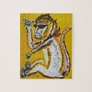 Monkey Circus Art Pussel