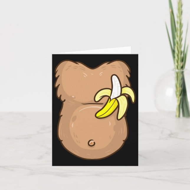 Monkey Costume För barn Monkey Halloween Costume Kort (Framsida)