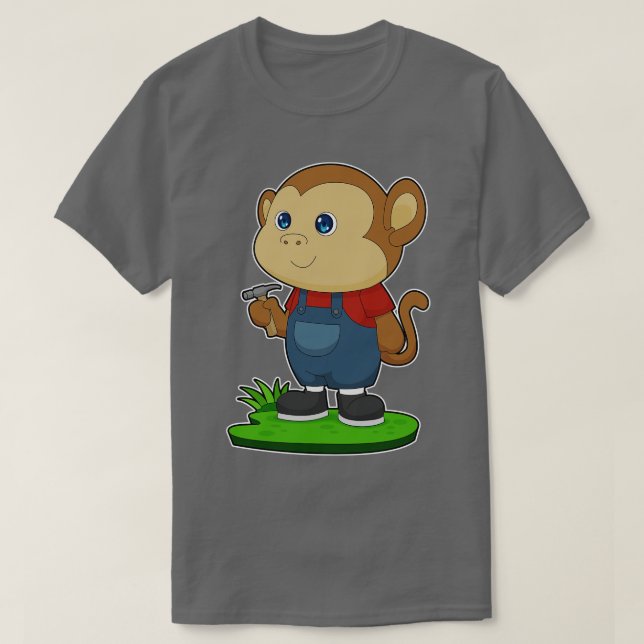 Monkey Crateur Hammer T Shirt (Design framsida)