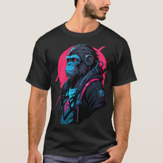 Monkey cyberpunk t shirt