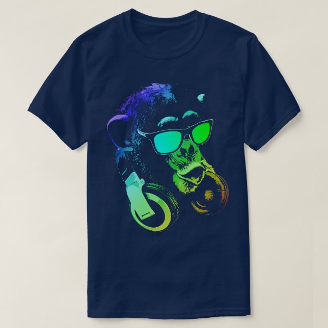 Monkey DJ 1 T Shirt (Design framsida)