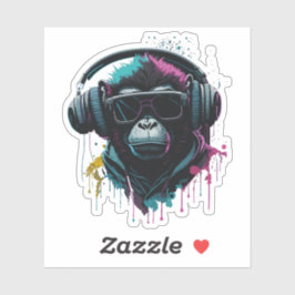Monkey dj klistermärken