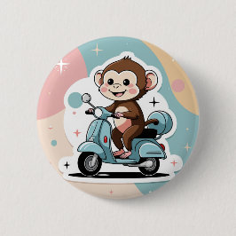Monkey driving a scooter knapp