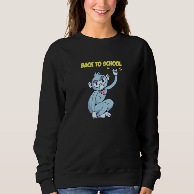 Monkey Dubbing in i Back to school T Shirt (Framsida)