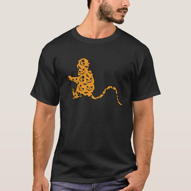 Monkey Easy Halloween Outfit Primate Lazy Costume T Shirt (Framsida)