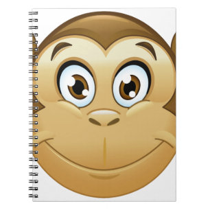 monkey emoji anteckningsbok