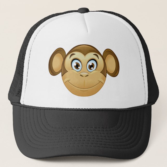 monkey emoji truckerkeps (Framsida)