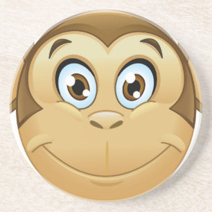 monkey emoji underlägg sandsten