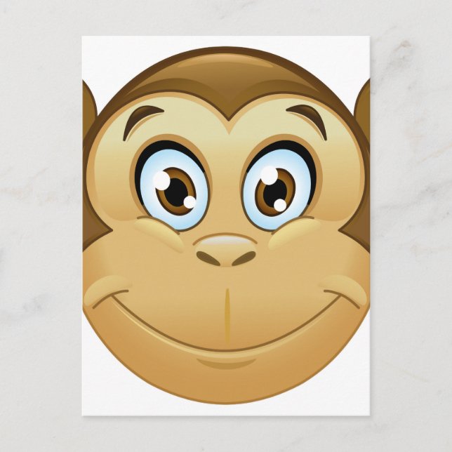 monkey emoji vykort (Framsida)