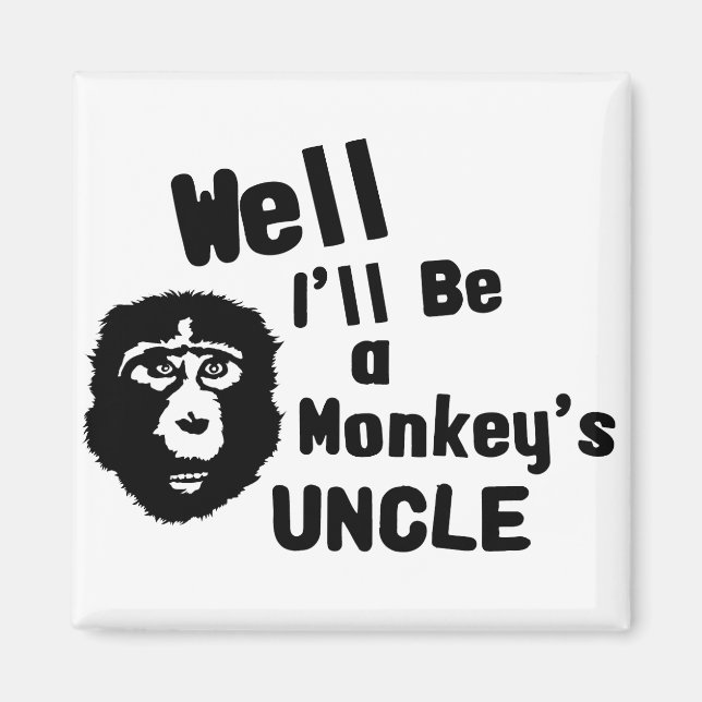 Monkey farbror magnet (Framsidan)