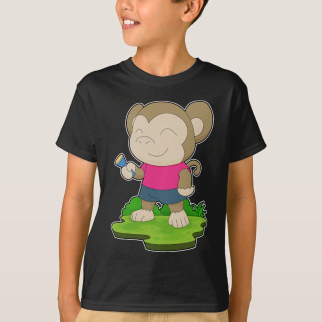 Monkey Flashlight T Shirt (Framsida)