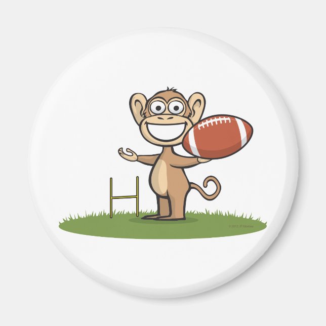 Monkey Football Magnet (Framsidan)