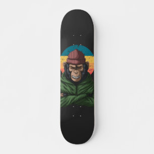 Monkey för grönt Arg Mini Skateboard Bräda 18,5 Cm