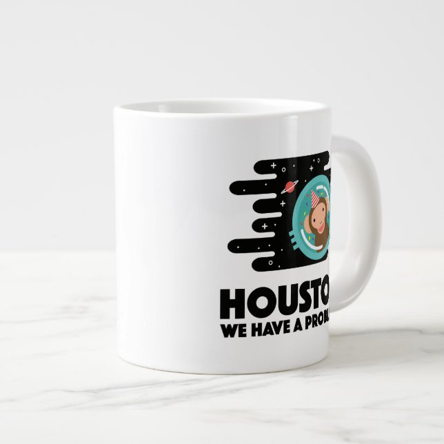 Monkey för space jumbo mugg (Framsida höger)