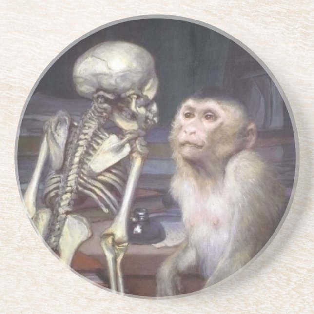 Monkey Före Skeleton Underlägg (Framsidan)