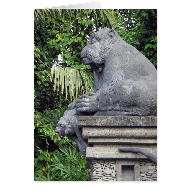 Monkey Forest Grind Hälsningskort (Framsidan)