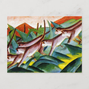 Monkey frieze av Franz Marc Vykort