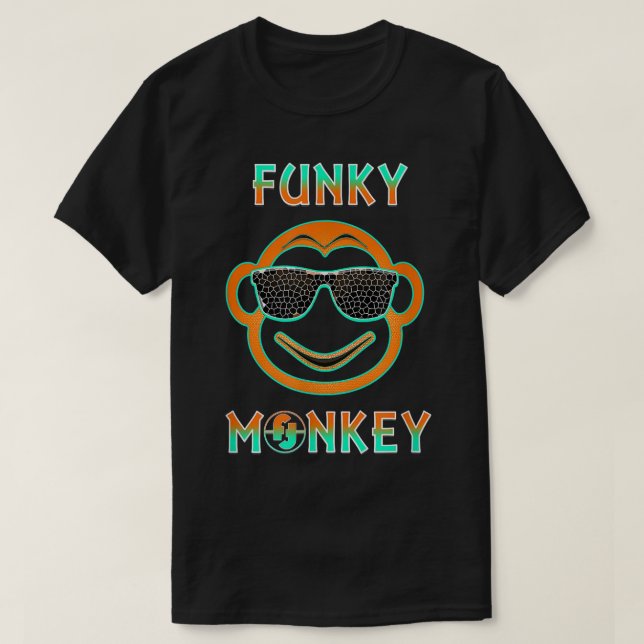 Monkey Funky Monkey Gifts för manar, Kvinnor, Kids T Shirt (Design framsida)