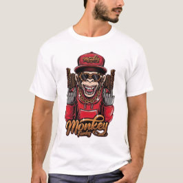 Monkey Funky T-Shirt - Snygg Hip Hop-apa Grafik