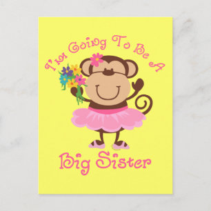 Monkey Future Big Sister Vykort