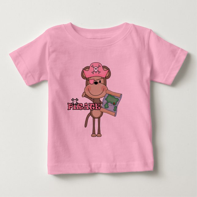 Monkey Girl Pirat Tshirts och Gifts (Framsida)