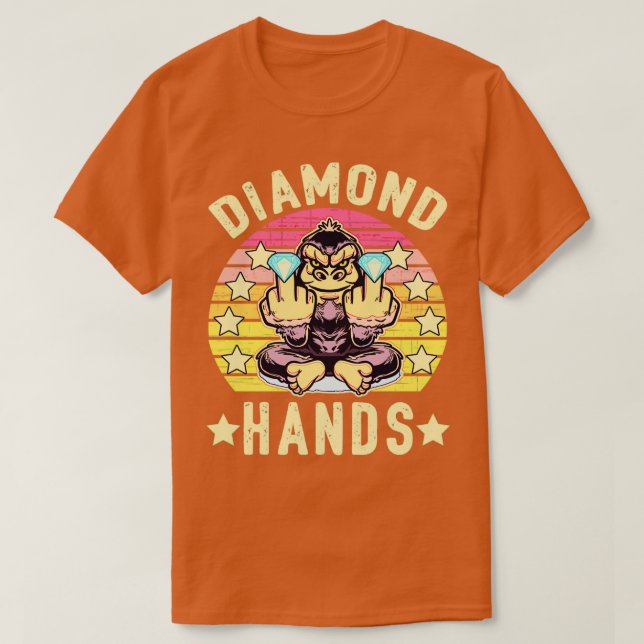 Monkey GME  lagrar-marknadskuvgåva 9 T Shirt (Design framsida)