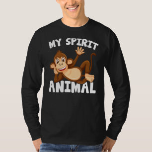 Monkey Gorilla My Spirit Animal Vild Forest Anima T Shirt