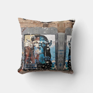 Monkey Graffiti Throw Cushion 41 x 41 cm Kudde