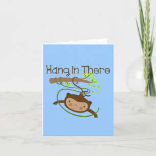 Monkey håller ut där kort