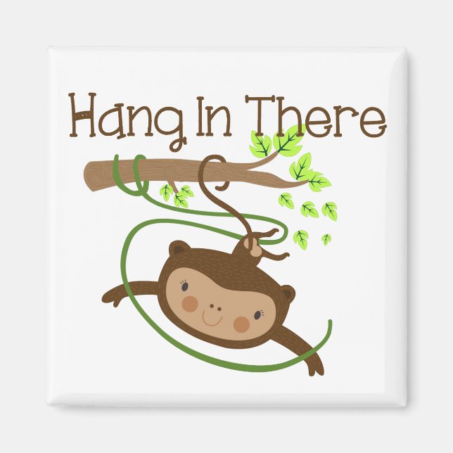 Monkey håller ut där magnet (Framsidan)